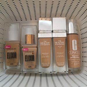 Warm toned foundations